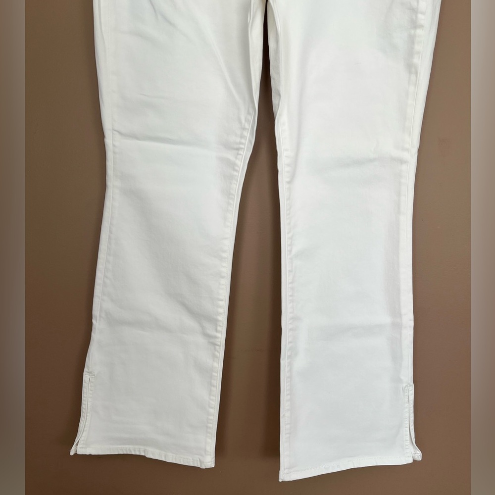 {NYDJ} Barbara Bootcut Jeans with Side Slits in White - Womens 16 - NWT - Picture 3 of 12